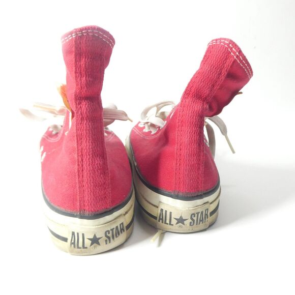 Converse All Star Red High Tops Size 5 Made in USA Vintage Sneakers - Picture 6 of 13